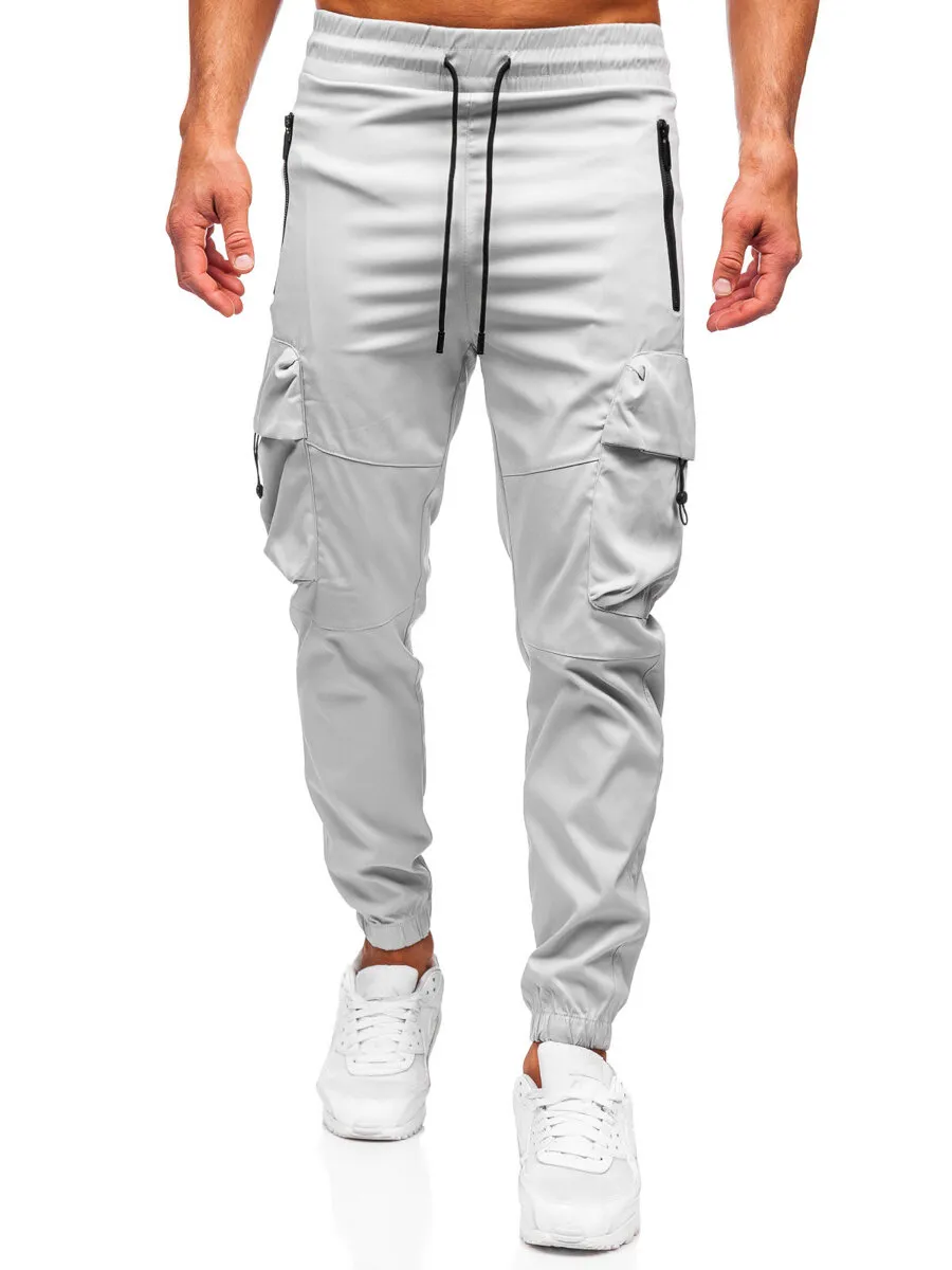 Uomo Joggers cargo Grigio Bolf HSS299