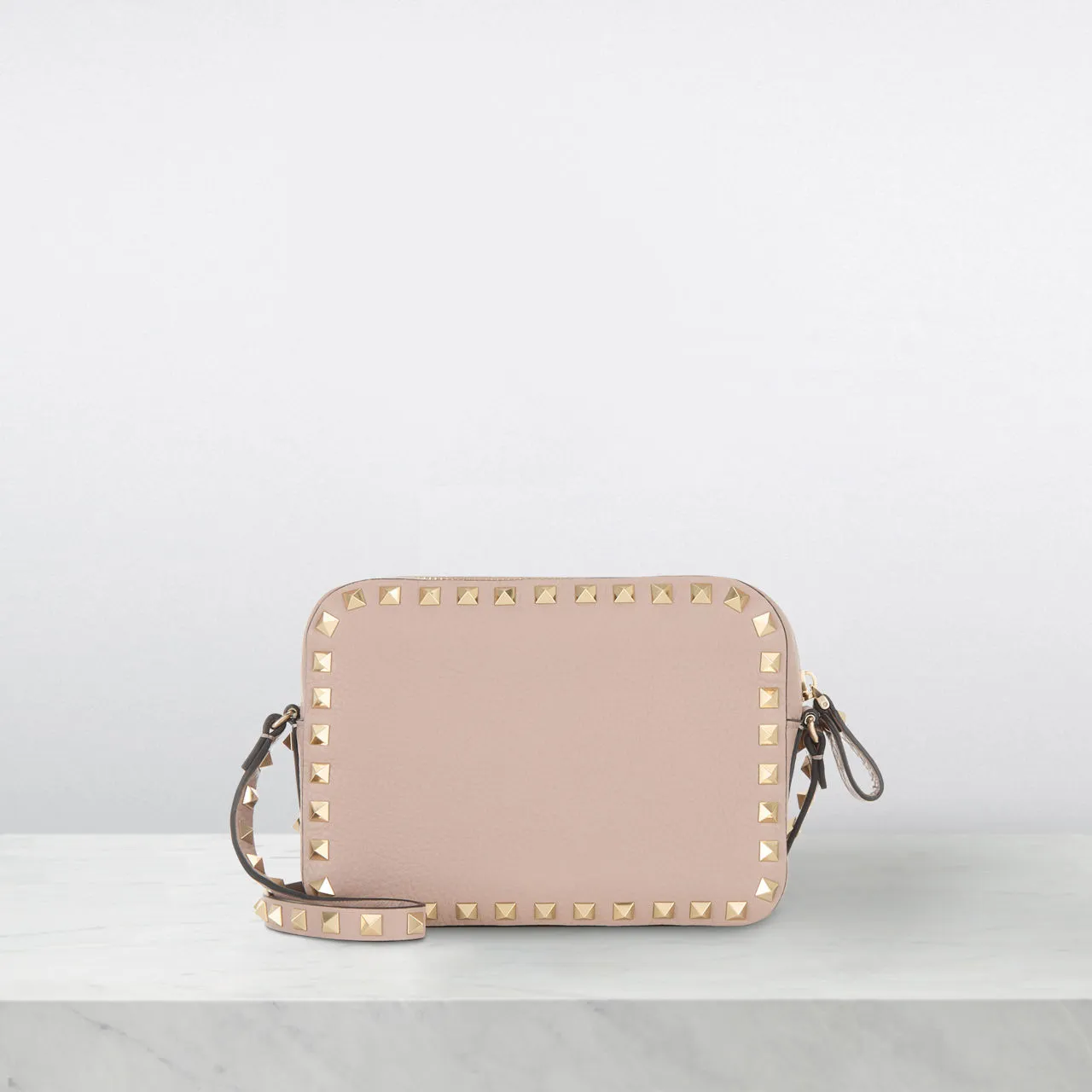 VALENTINO GARAVANI Rockstud Crossbody Bag - Poudre