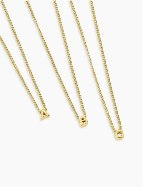 Wilder Mini Alphabet Necklace, Gold Plated