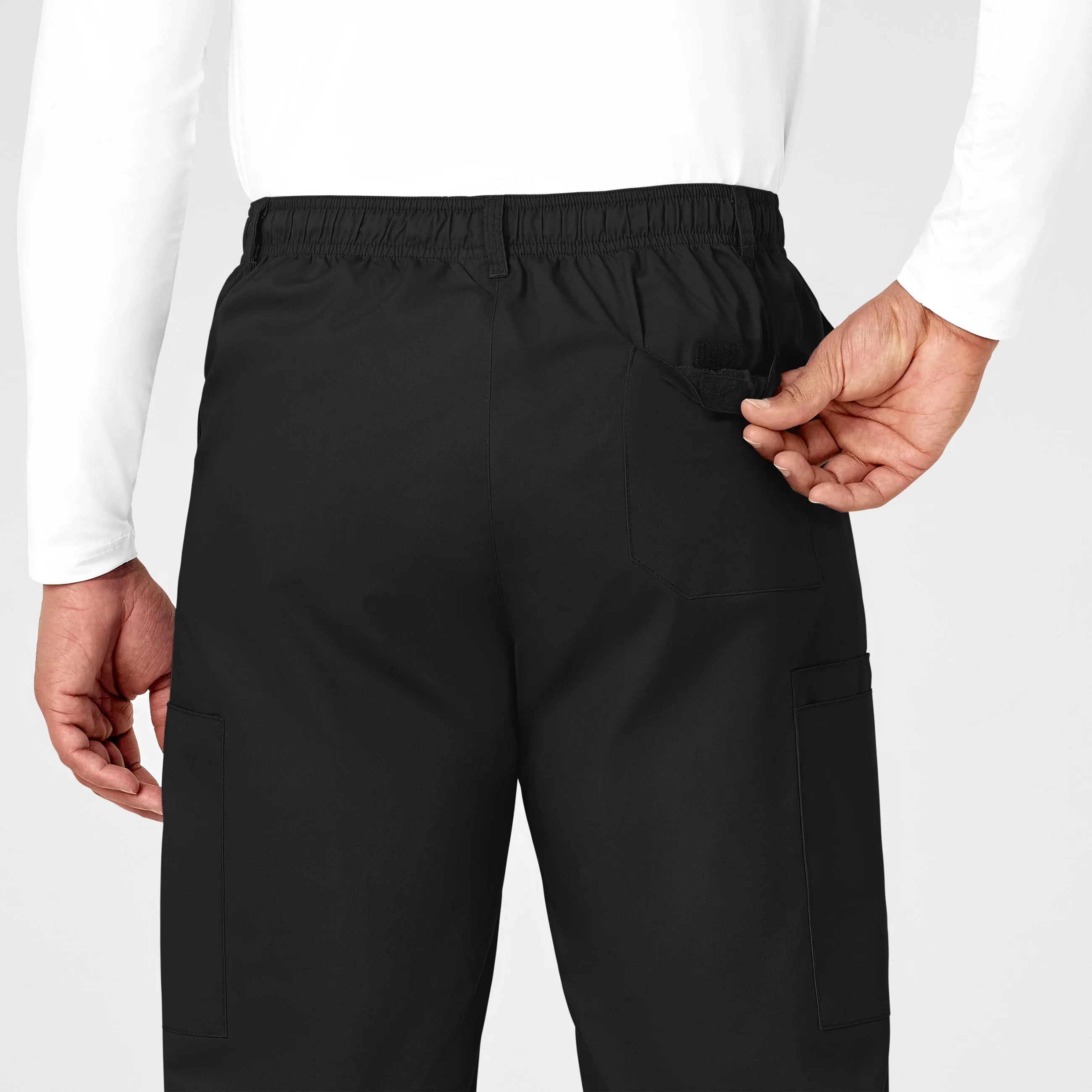 WonderWORK Men's Cargo Scrub Pant - Black