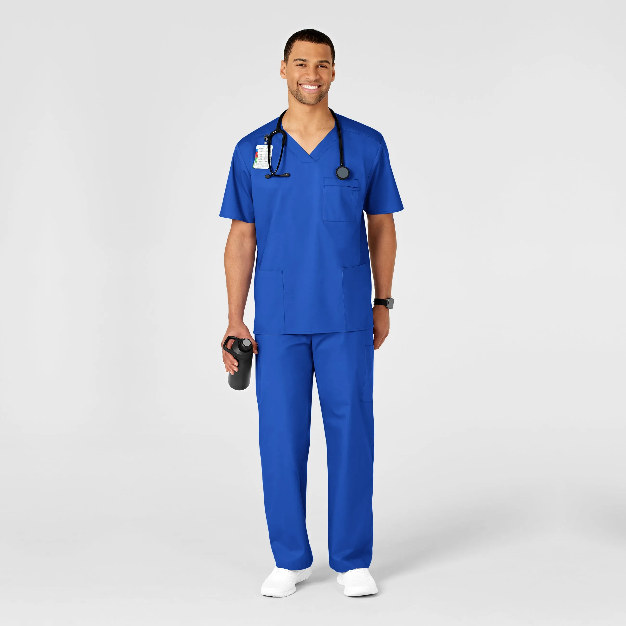 WonderWORK Men's Cargo Scrub Pant - Royal