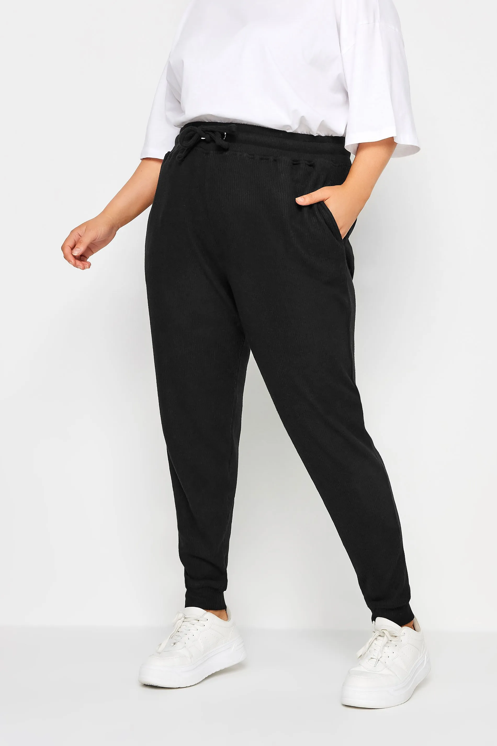 YOURS Curve Black Stretch Joggers