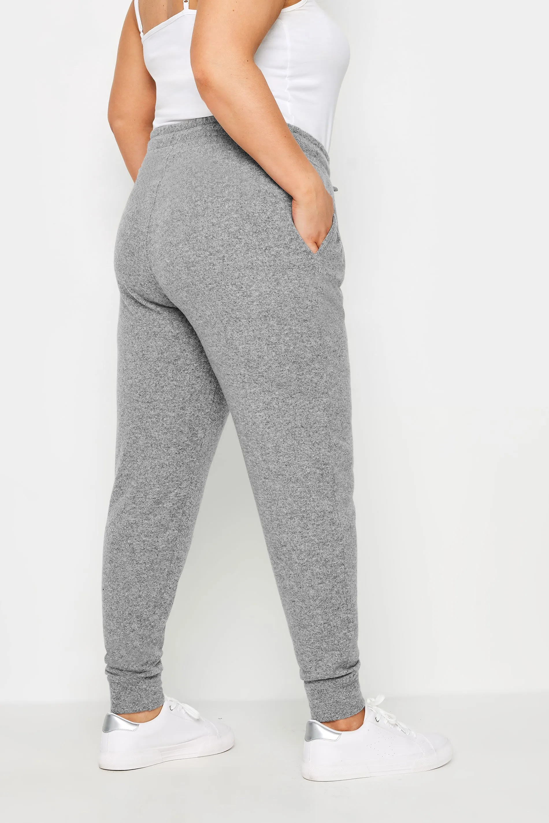 YOURS Curve Grey Soft Touch Joggers