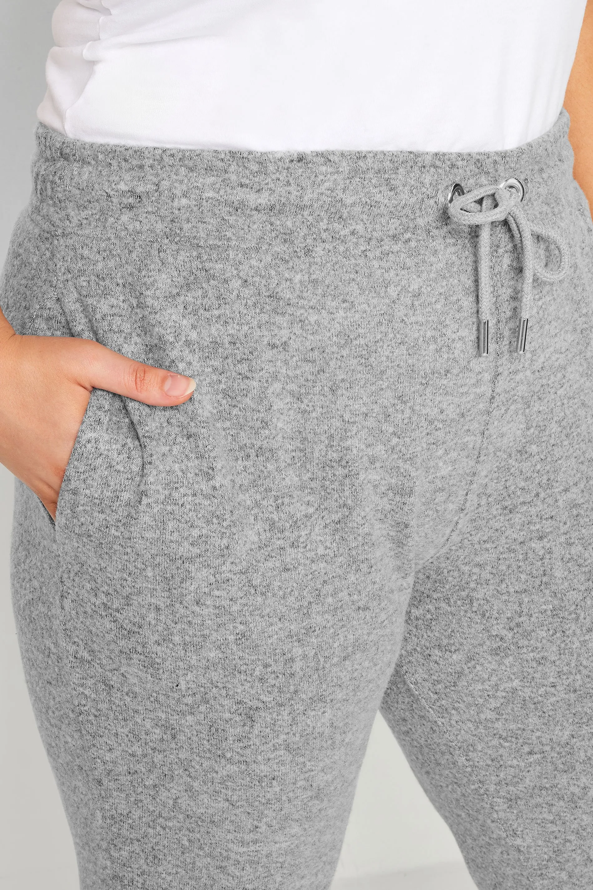 YOURS Curve Grey Soft Touch Joggers